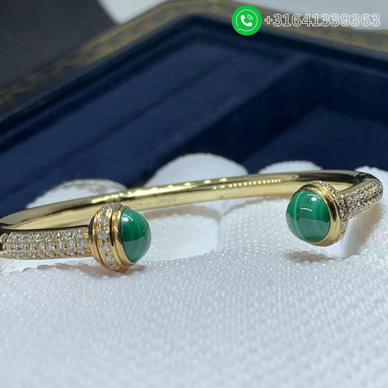 18K-Yellow-Gold-Piaget-Possession-Open-Bangle-Bracelet-G36PD400-6