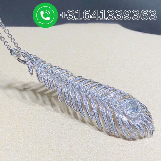 Boucheron-Plume-de-Paon-18k-White-Gold-Pave-Diamond-Feather-Pendant-Neckloace-JPN00514-7