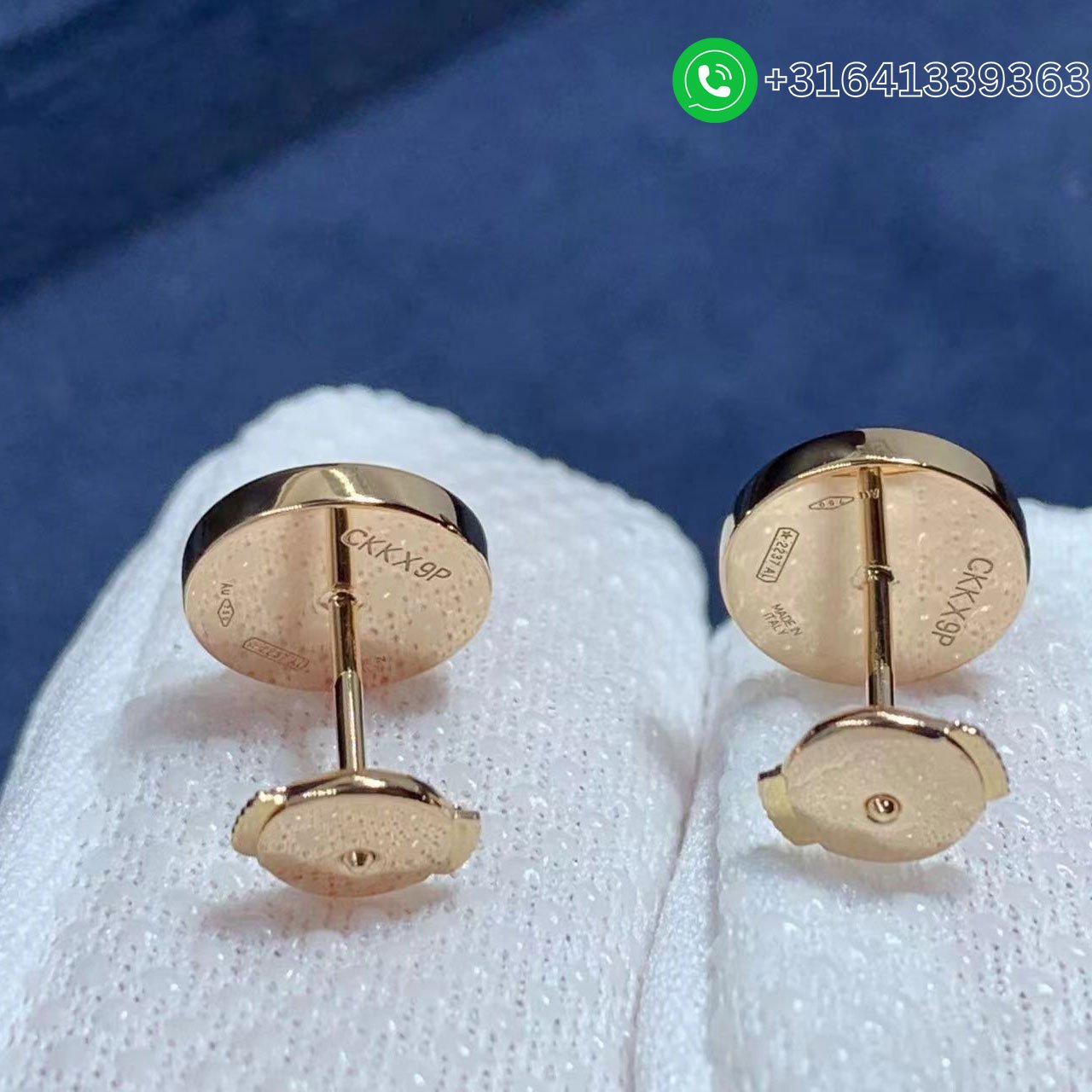 Bvlgari 18K Rose Gold with Pavé Diamonds Single Stud Earring -354731 - Image 7