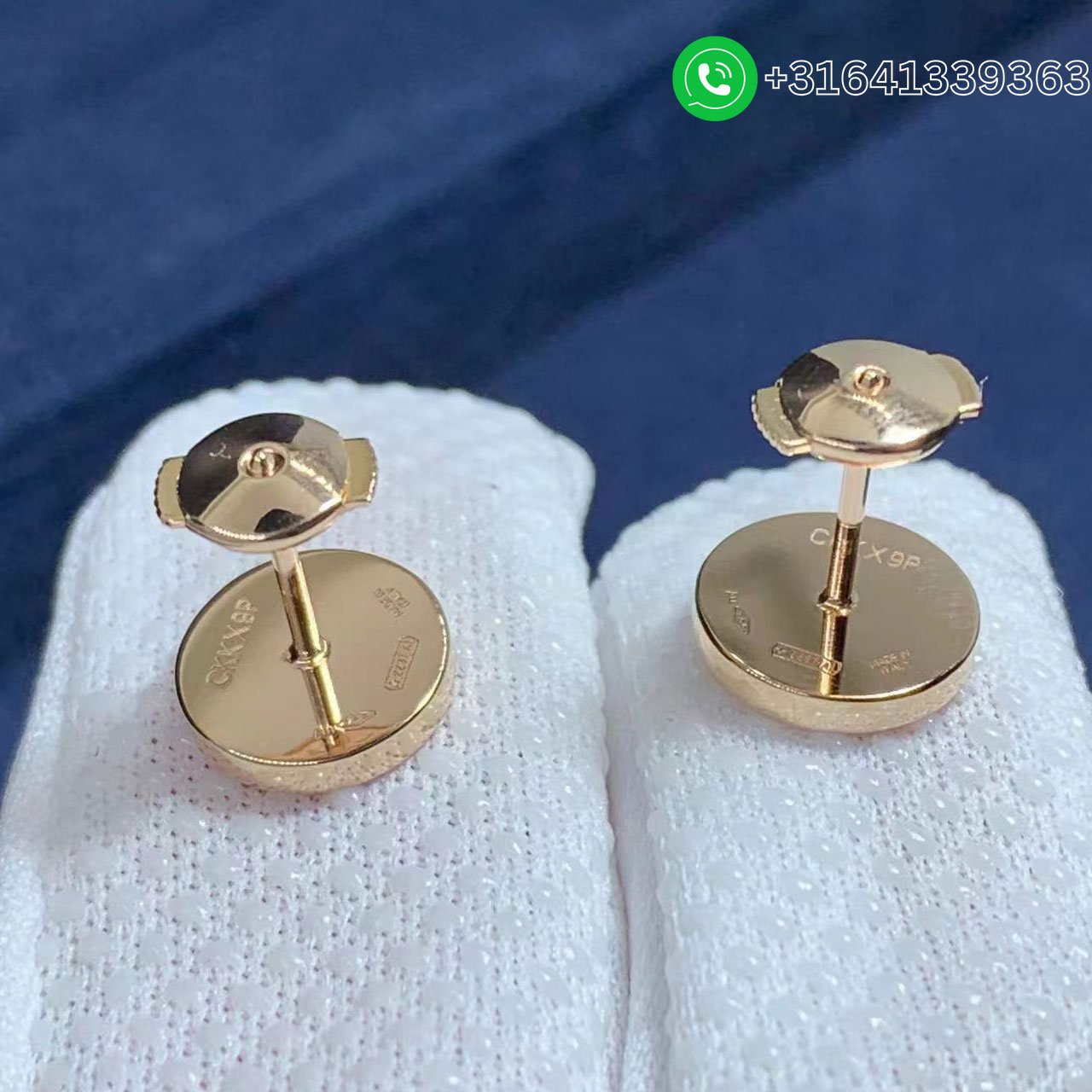 Bvlgari 18K Rose Gold with Pavé Diamonds Single Stud Earring -354731 - Image 2