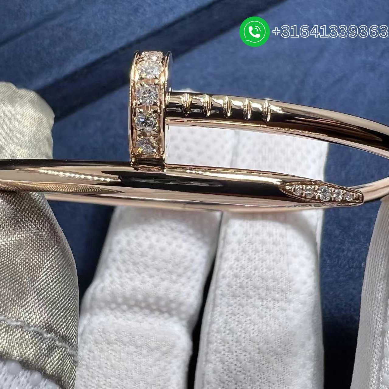 Cartier-18k-Rose-Gold-And-Diamond-Juste-Un-Clou-Nail-Bracelet-B6048517-1
