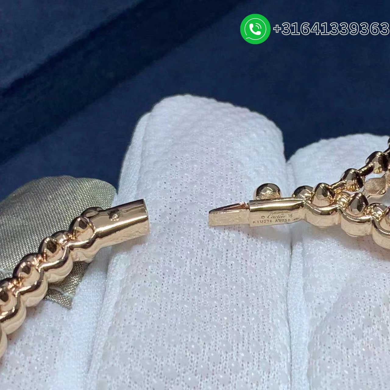 Cartier 18k Rose Gold Diamond Clash de Cartier Bracelet N6715017 - Image 4