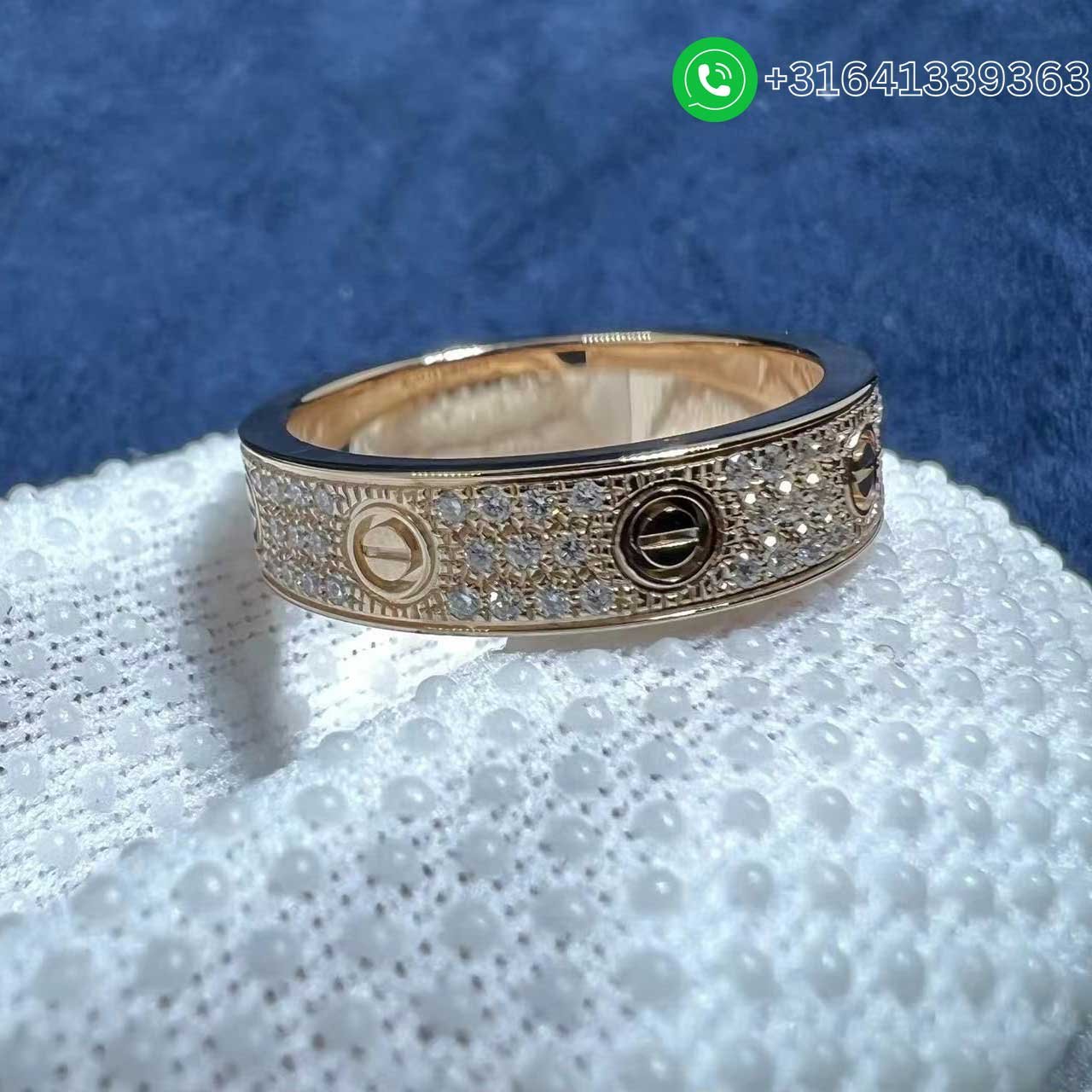 Cartier-18k-Rose-Gold-Diamond-Paved-4mm-Love-Wedding-Band-Ring-B4085800-2