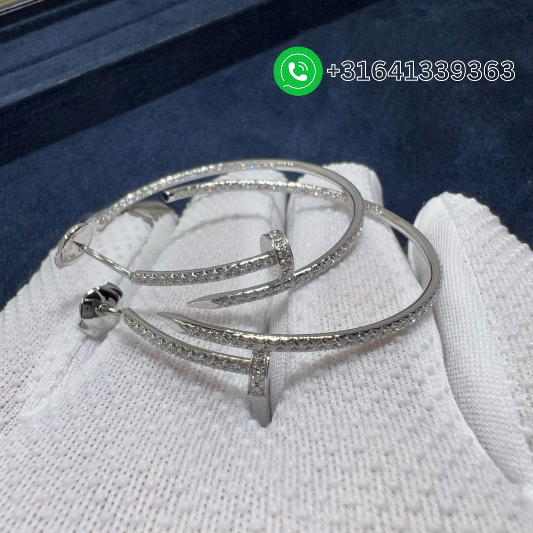 Cartier-18k-White-Gold-Juste-Un-Clou-Pave-Diamond-Large-Nail-Hoop-Earrings-N8515008-6