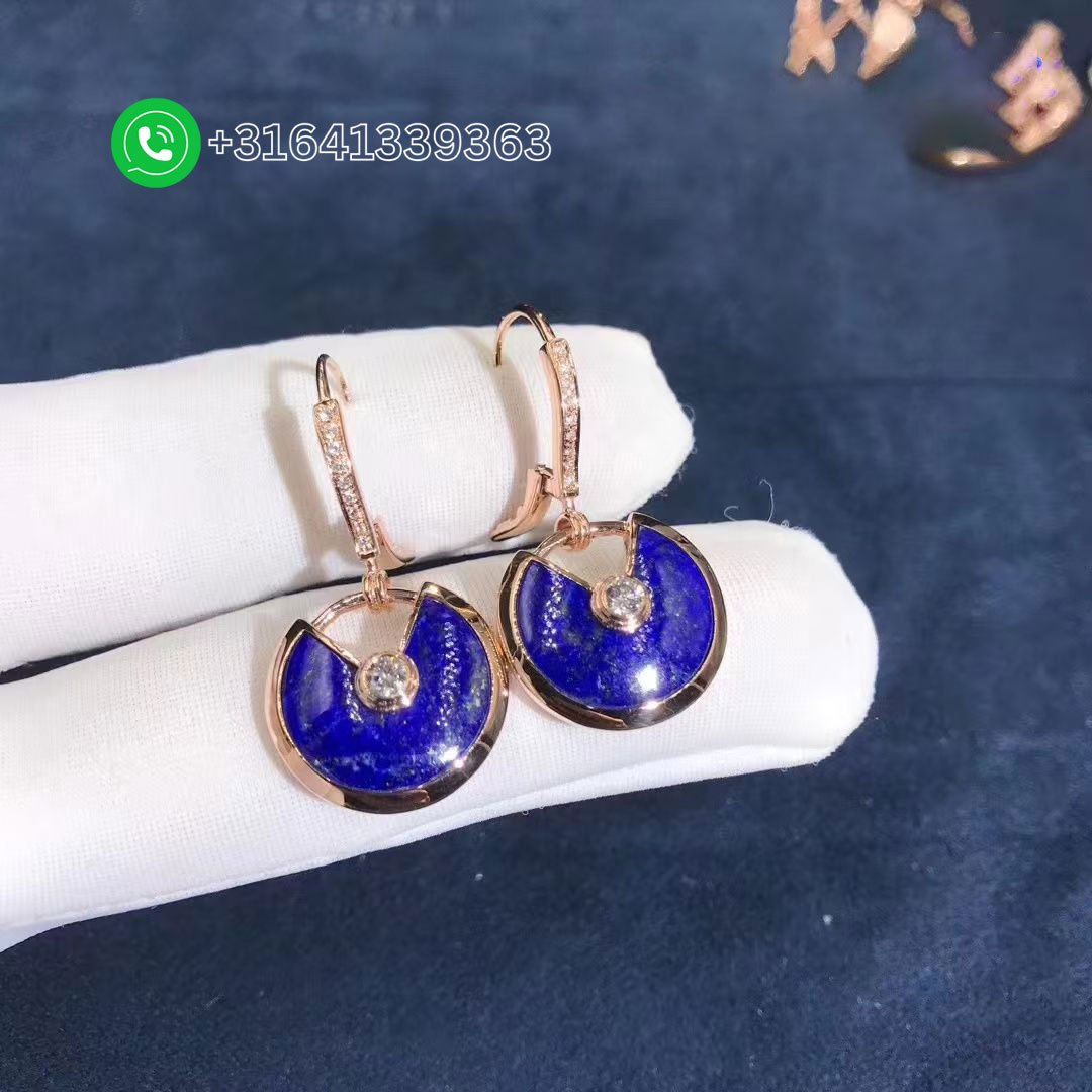Cartier-Amulette-Lapis-Lazuli-Diamond-18-Karat-Rose-Gold-Dangle-Earrings-1