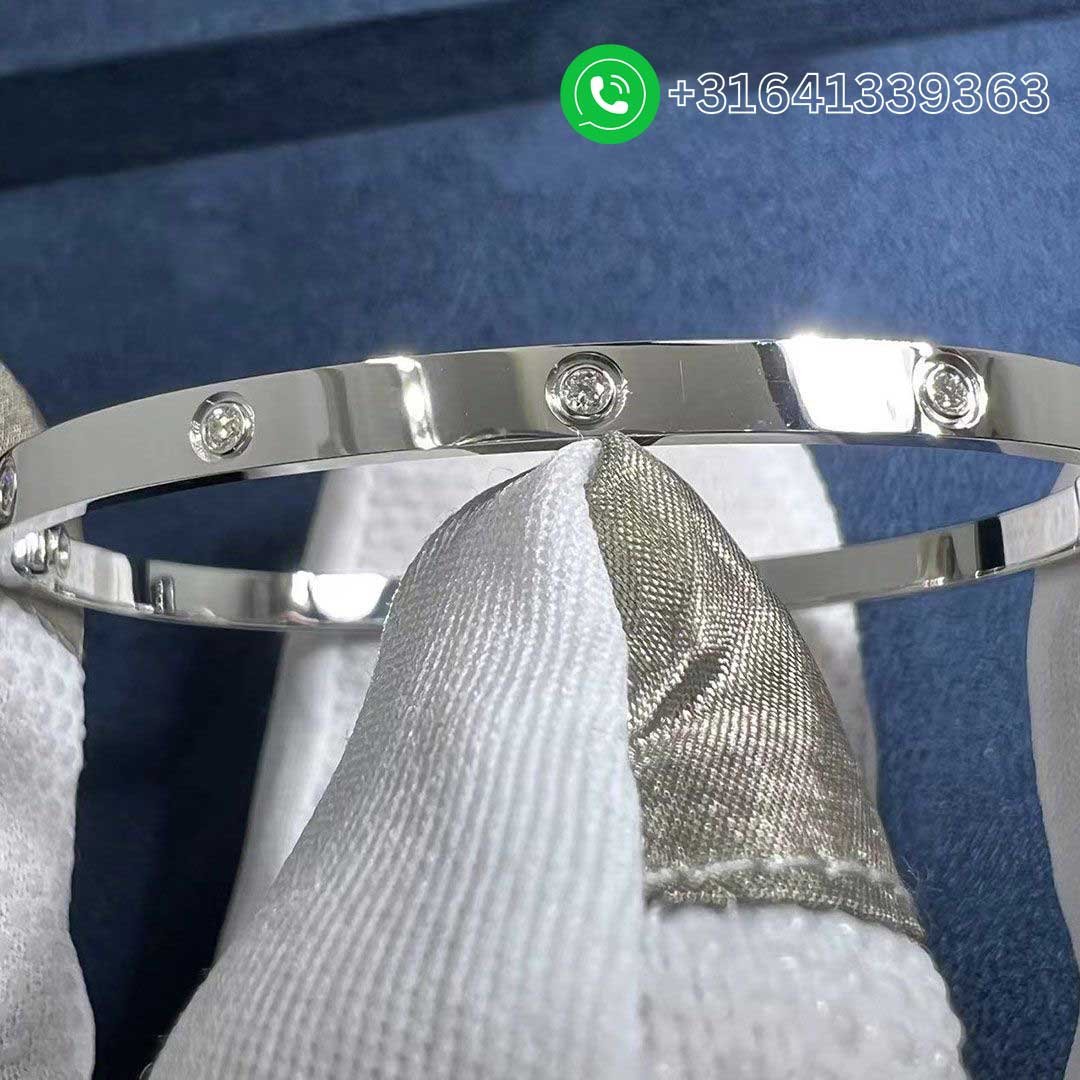 Cartier-Love-18K-White-Gold-10-Diamond-Small-Model-Bracelet-B6048017