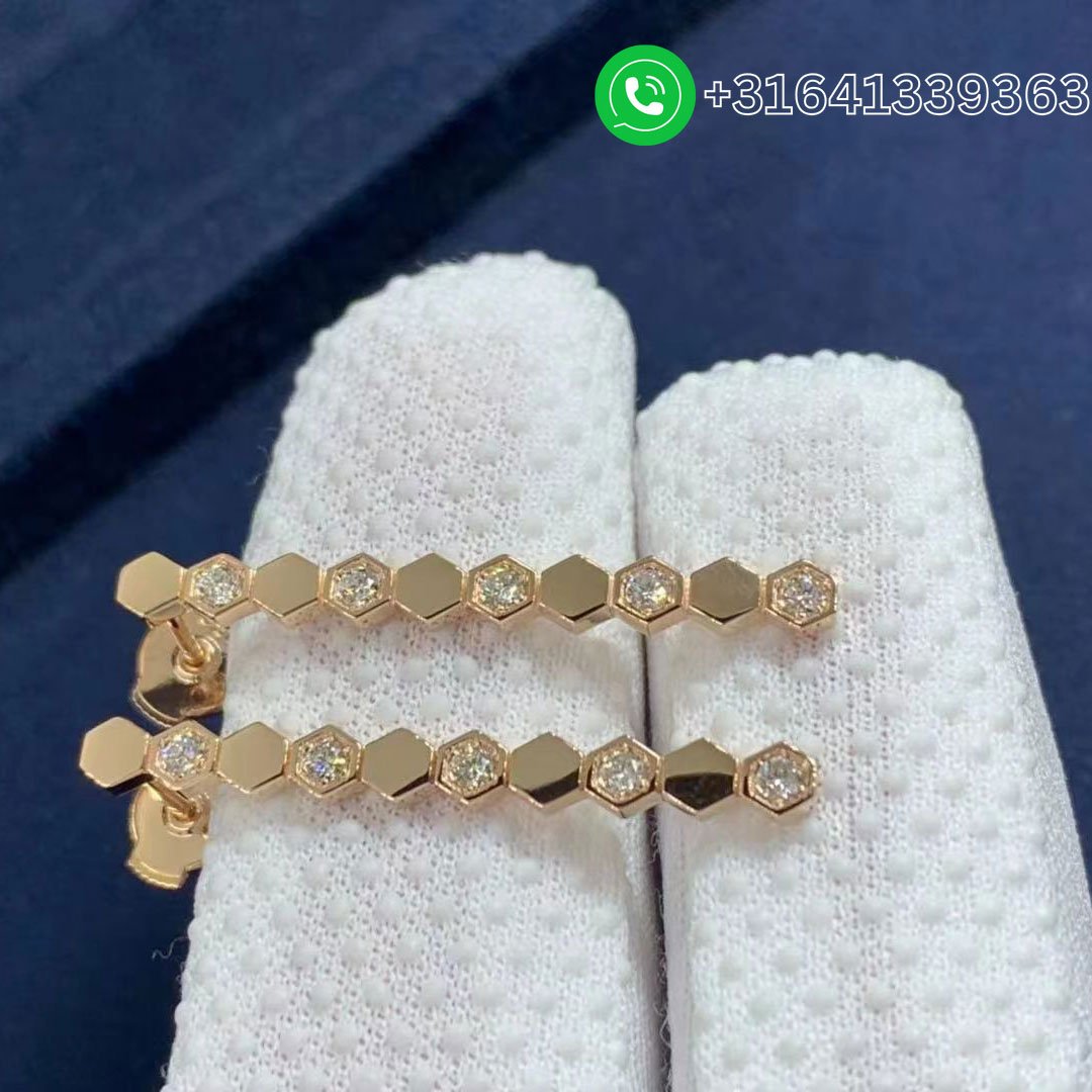 Chaumet-18K-Rose-Gold-Paris-Bee-My-Love-Diamond-Earrings-083993-2