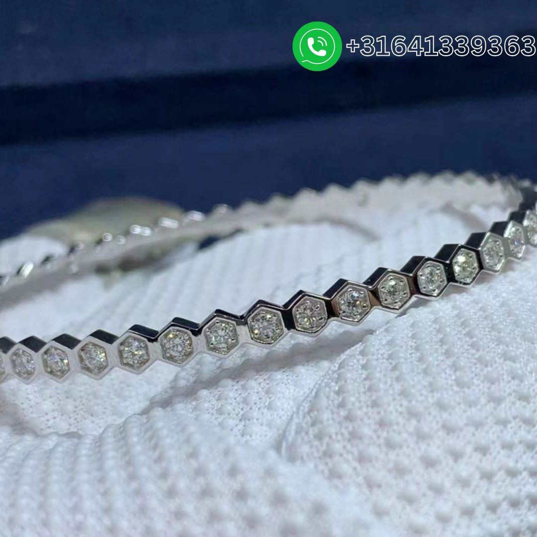 Chaumet-18k-White-Gold-Bee-My-Love-Pave-Diamond-Bracelet-083437-3