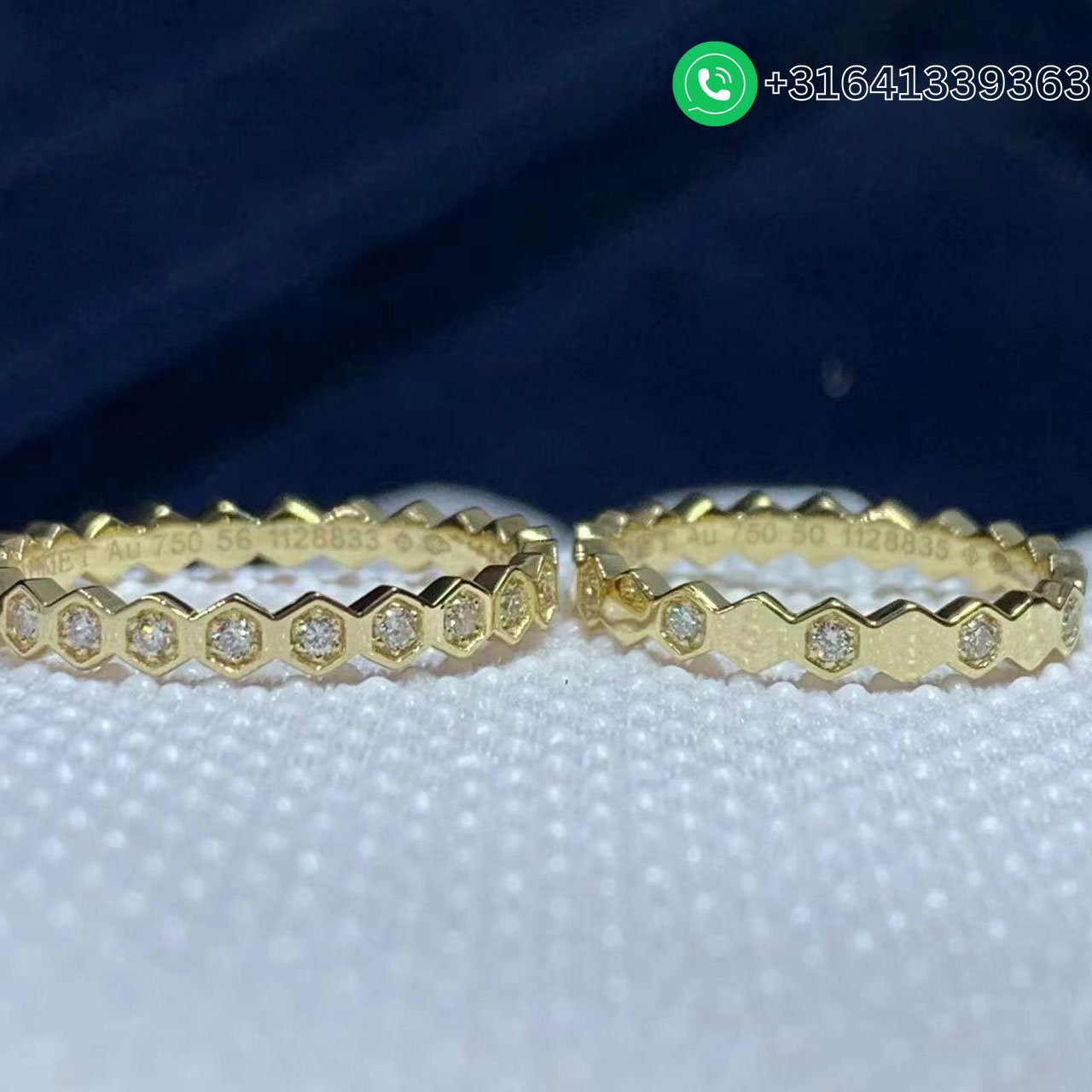 Chaumet Bee My Love 18K Yellow Gold Diamond Ring 081934-081932 - Image 4