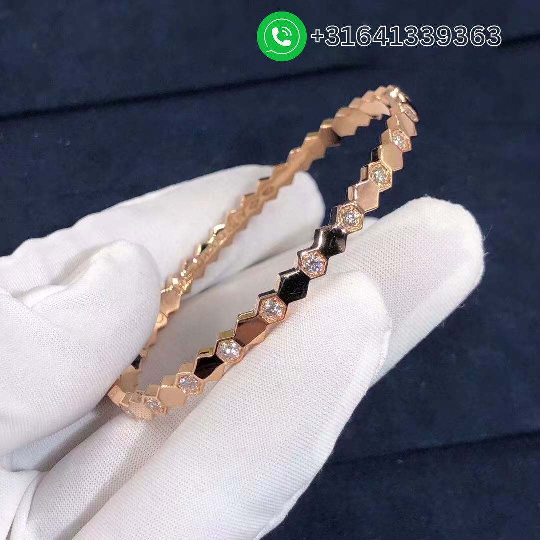 Chaumet-Bee-My-Love-Half-Pave-Diamond-18k-Rose-Gold-Bracelet-083433