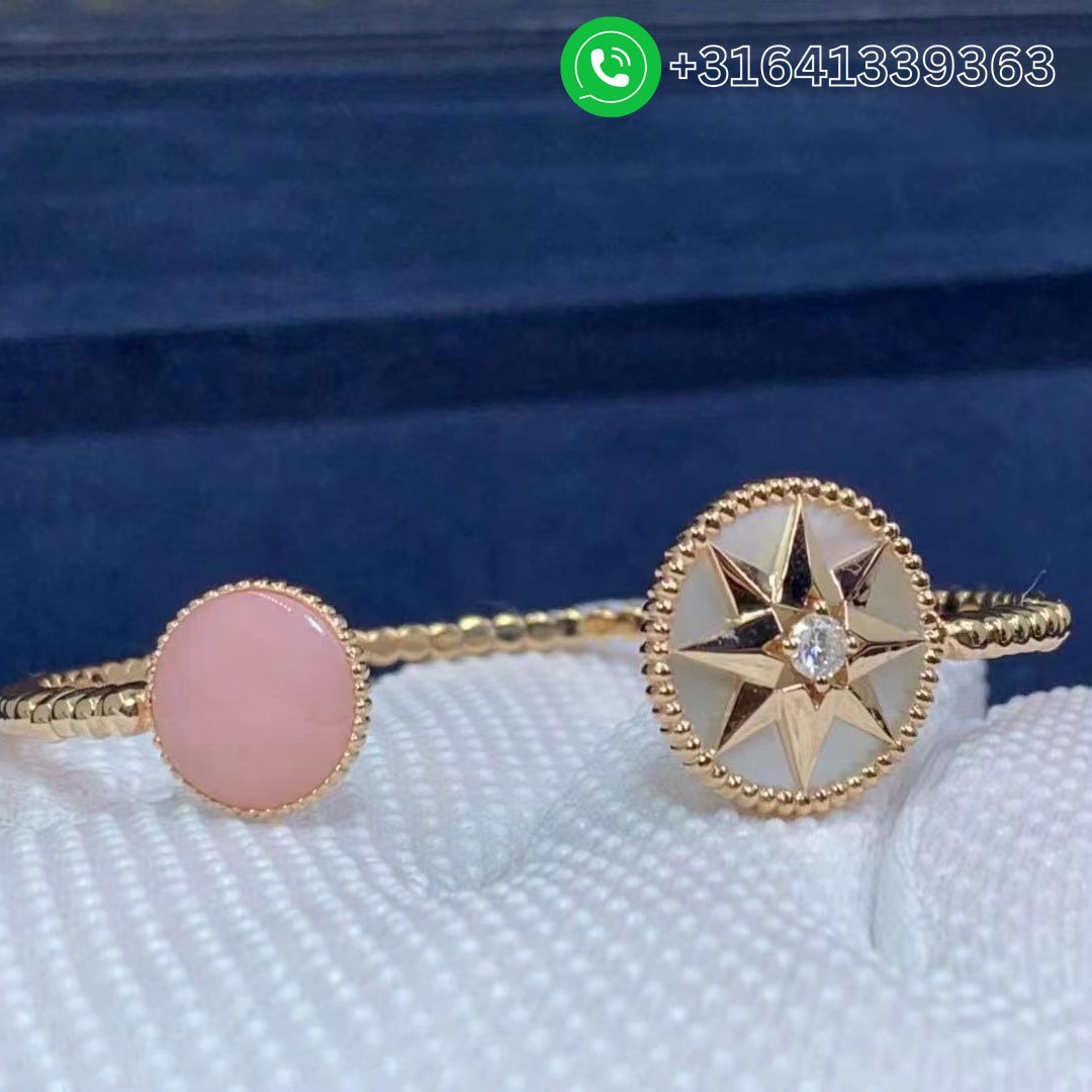 Dior 18K Mother of Pearl, Opal & Diamond Rose des Vents Bracelet JRDV95111_0000 - Image 8