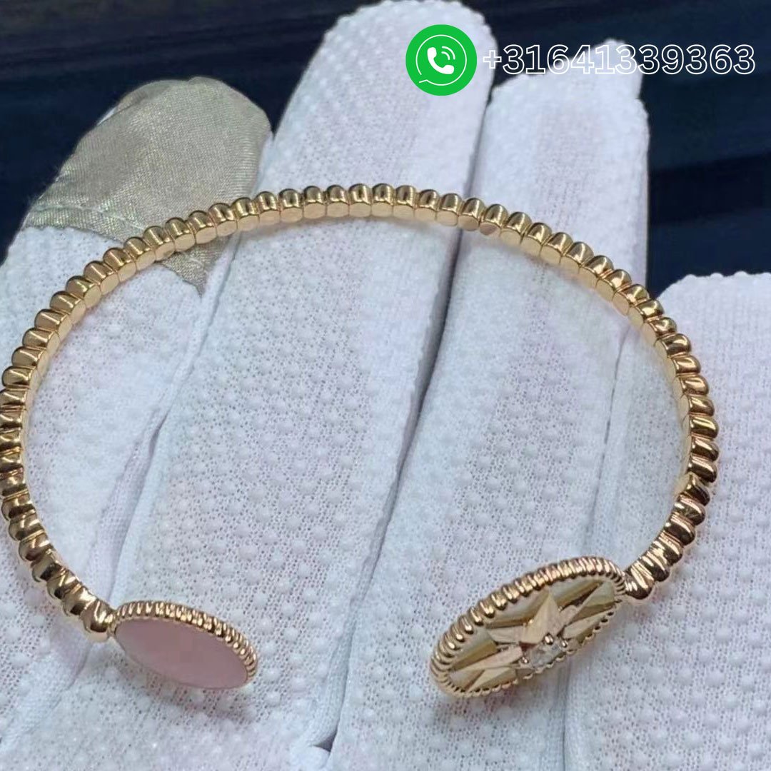 Dior 18K Mother of Pearl, Opal & Diamond Rose des Vents Bracelet JRDV95111_0000 - Image 7