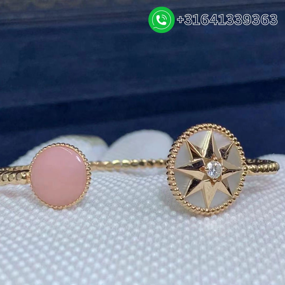 Dior 18K Mother of Pearl, Opal & Diamond Rose des Vents Bracelet JRDV95111_0000 - Image 6