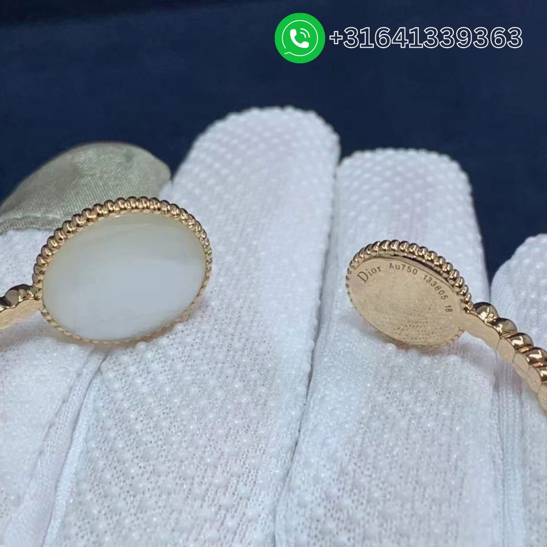 Dior 18K Mother of Pearl, Opal & Diamond Rose des Vents Bracelet JRDV95111_0000 - Image 5