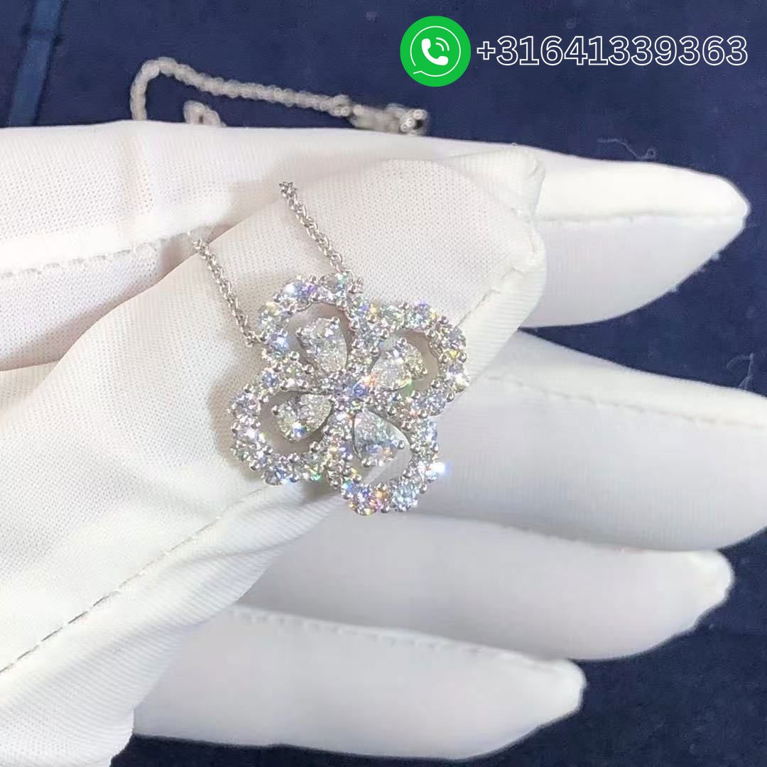 Harry Winston Diamond Loop by Harry Winston Full Motif Diamond Pendant Necklace PEDPRPMEL4C - Image 7