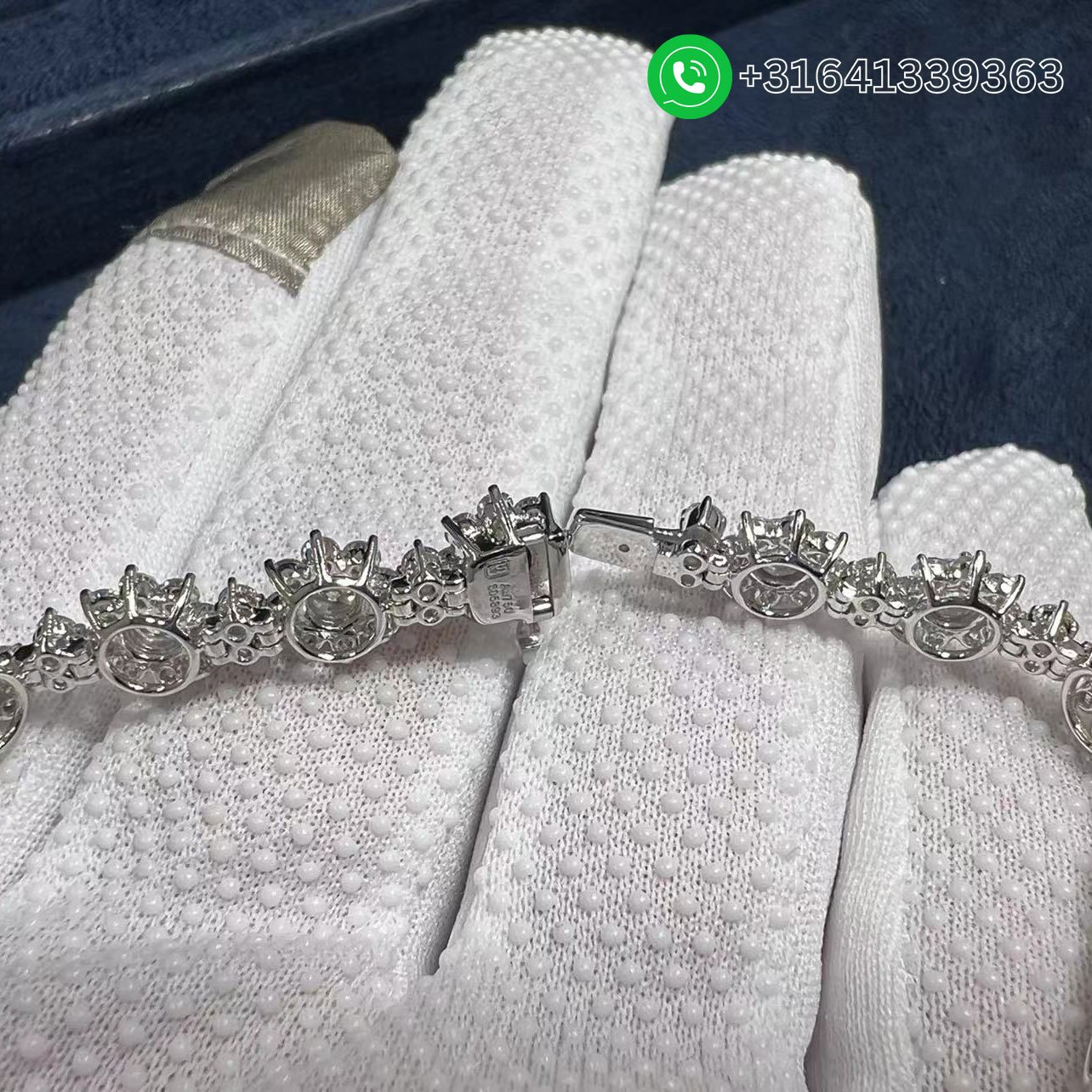 Harry Winston Sunflower Small Platinum Diamond Bracelet BRDPNASMSF - Image 3