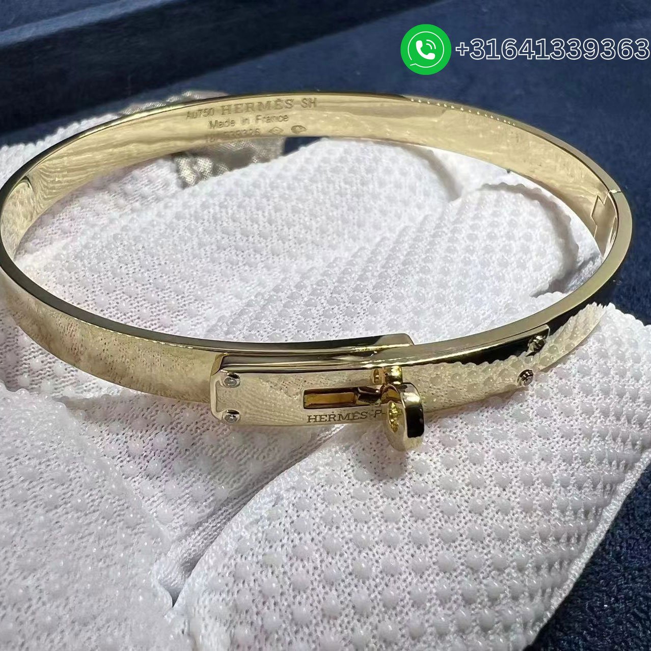 Hermes-Kelly-18K-Yellow-Gold-Set-With-Diamonds-Bracelet-H214456B-6