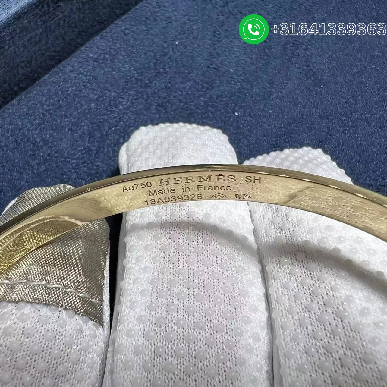 Hermès Kelly 18K Yellow Gold Set With Diamonds Bracelet H214456B - Image 5