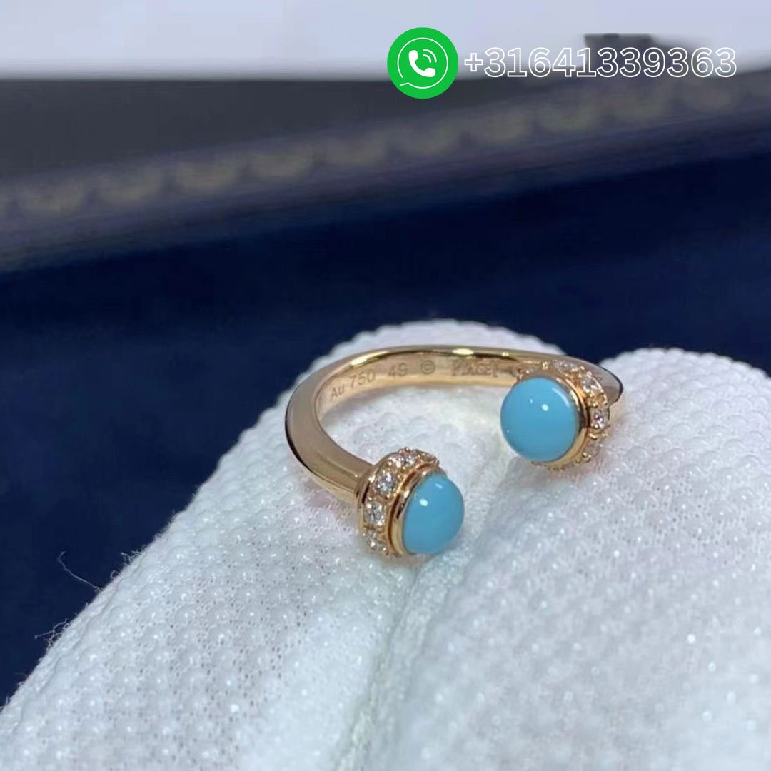 Piaget-18K-Rose-Gold-Turquoise-Diamond-Ring-G34P7D00