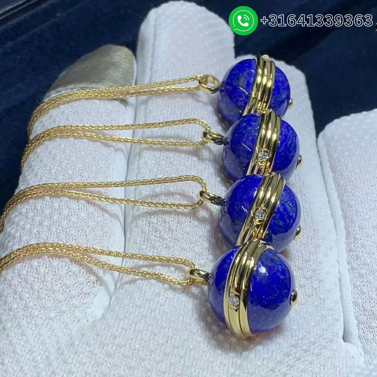 Piaget-18k-Yellow-Gold-With-Diamond-Lapis-Lazuli-Possession-Pendant-Necklace-2