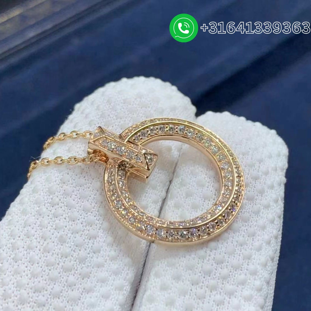Tiffany-18k-Rose-Gold-Diamond-T-T1-Circle-Pendant-Necklace-3