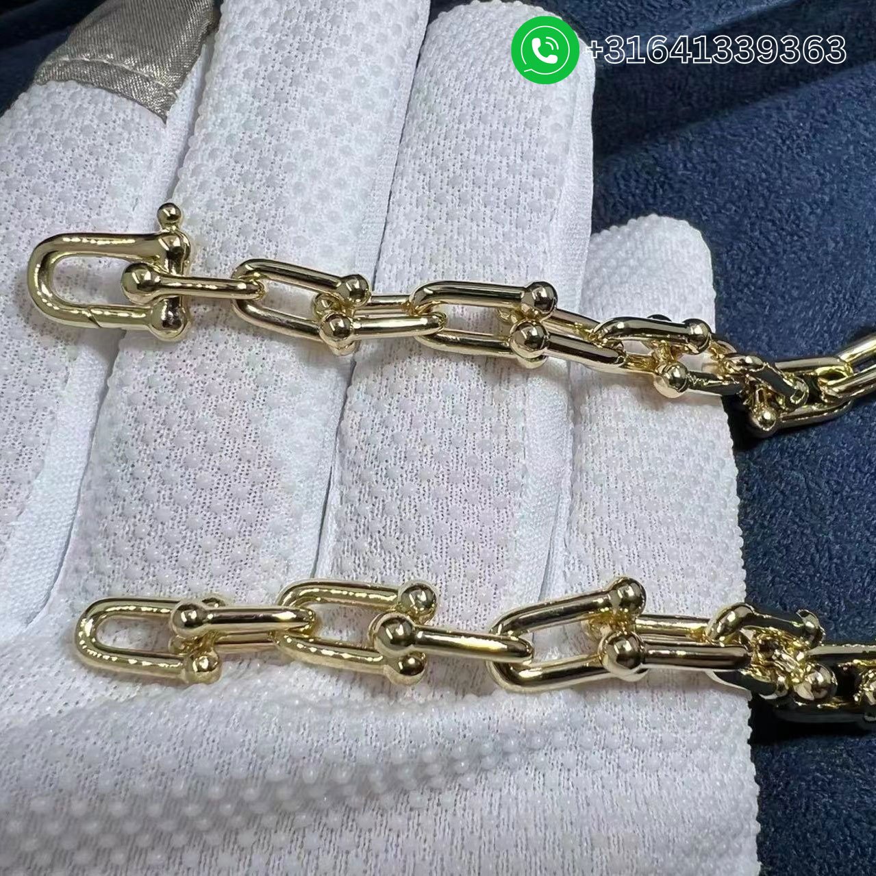 Tiffany & Co. HardWear Graduated Link 18K Yellow Gold Necklace - Image 3