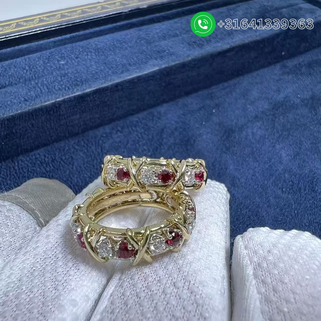 Tiffany Sixteen Stone With Diamonds and Rubies Ring 60696721 - Image 4