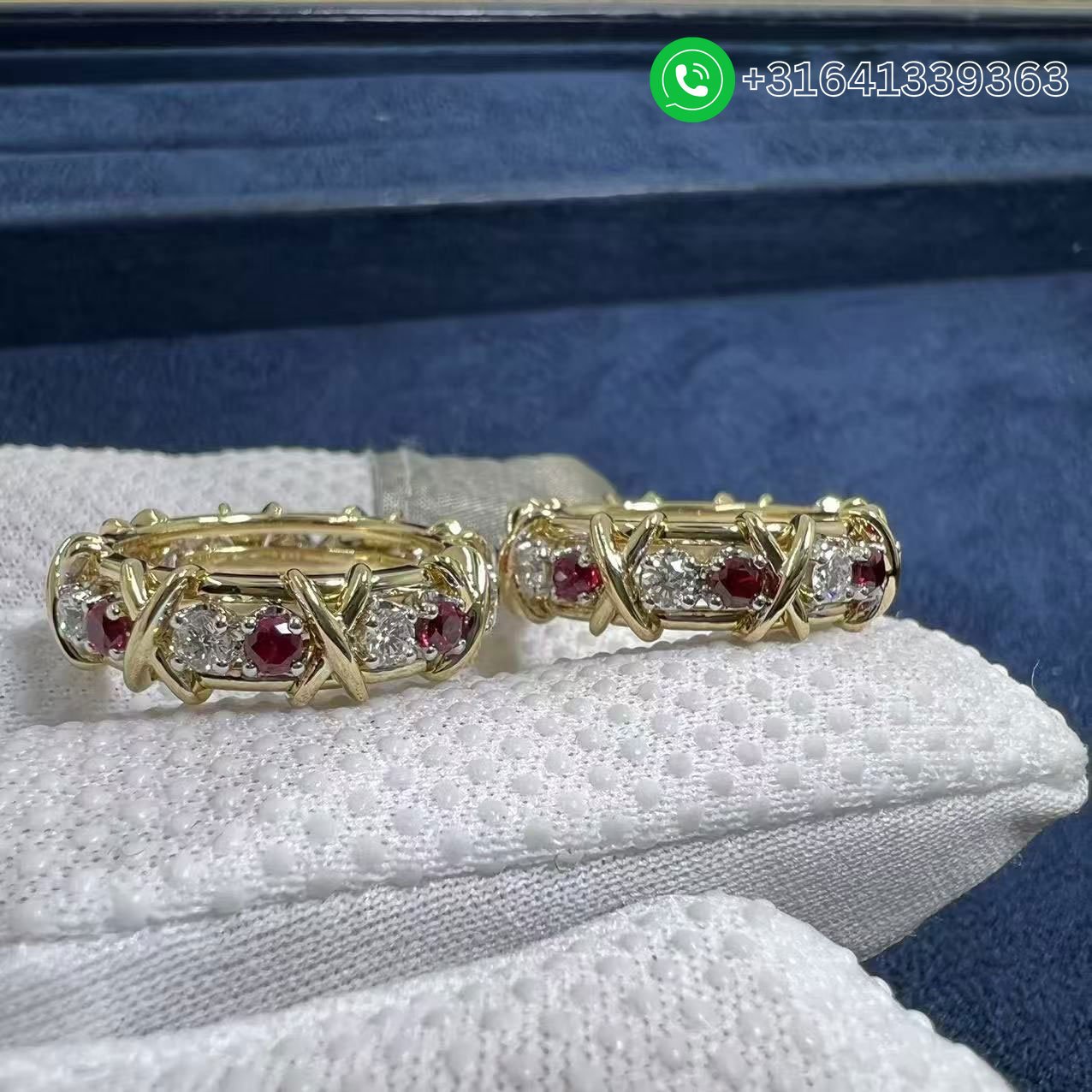 Tiffany Sixteen Stone With Diamonds and Rubies Ring 60696721 - Image 5