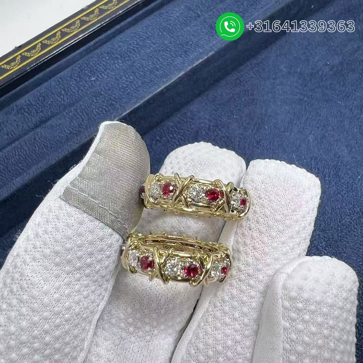 Tiffany Sixteen Stone With Diamonds and Rubies Ring 60696721 - Image 2