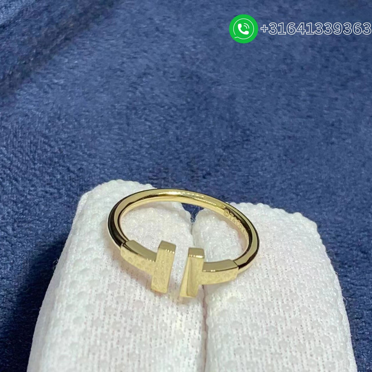 Tiffany T Square 18K Yellow Gold Ring - Image 2