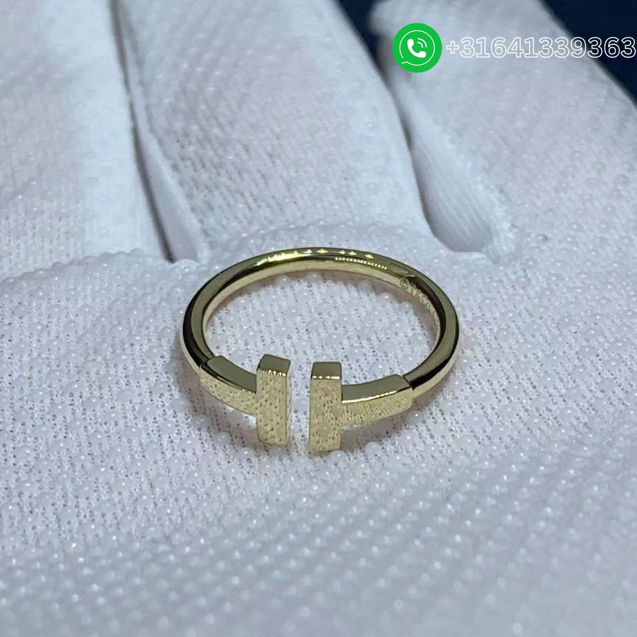 Tiffany T Square 18K Yellow Gold Ring - Image 4